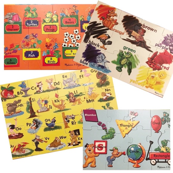Melissa & Doug Beginning Skills — Four 12”x18” Floor Puzzles - Picture 3 of 4
